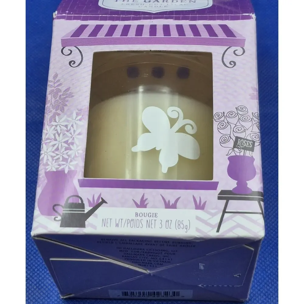 Hallmark A Day in the Garden Lilac Candle NEW